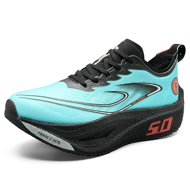 New Full-Length Carbon Plate Running Shoes for Men in Summer Mesh Breathable Professional Sports Shoes for Wiping with Sound and Really Explosive Running Shoes