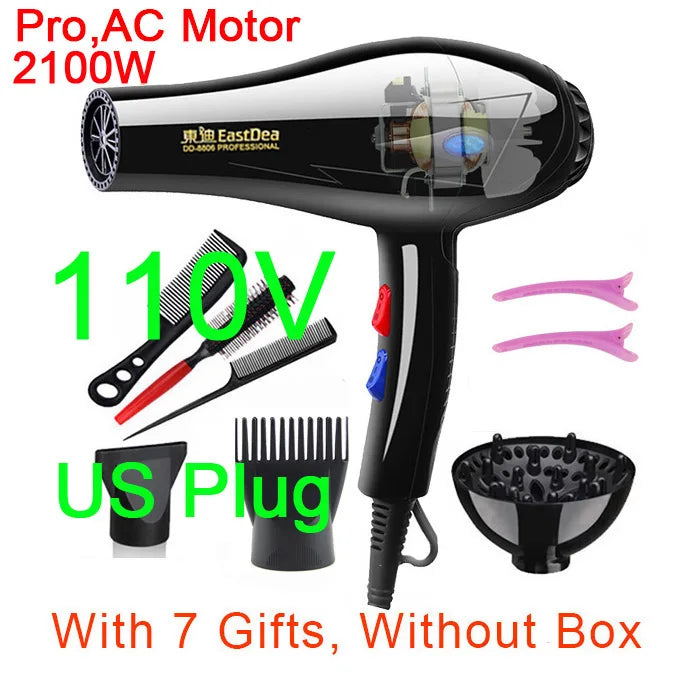 Original EU Plug Hot Cold Wind Professional Hair Dryer Blow dryer Hairdryer For Hair Salon for Household Use