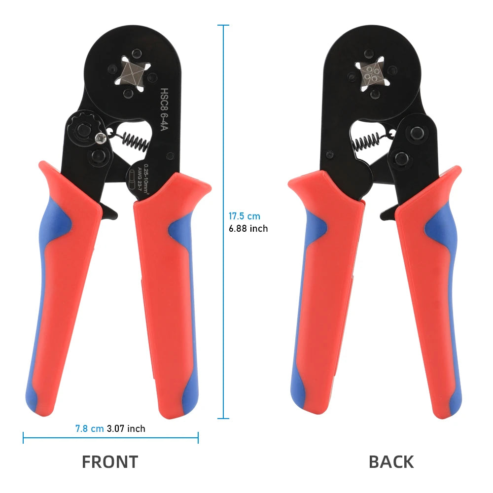 Household Electrical Kit With Box Ferrule Pliers Crimping Pliers HSC8 6-4A Tubular Terminal Crimper Wire Ferrule Crimper Tools