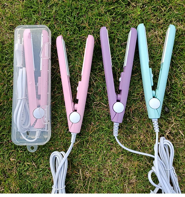 3-in-1 PTC Hair Straightener Styling Appliances Hot Combs Tools Heated Flat Iron Beard Styler Professional Brush Curling Iron