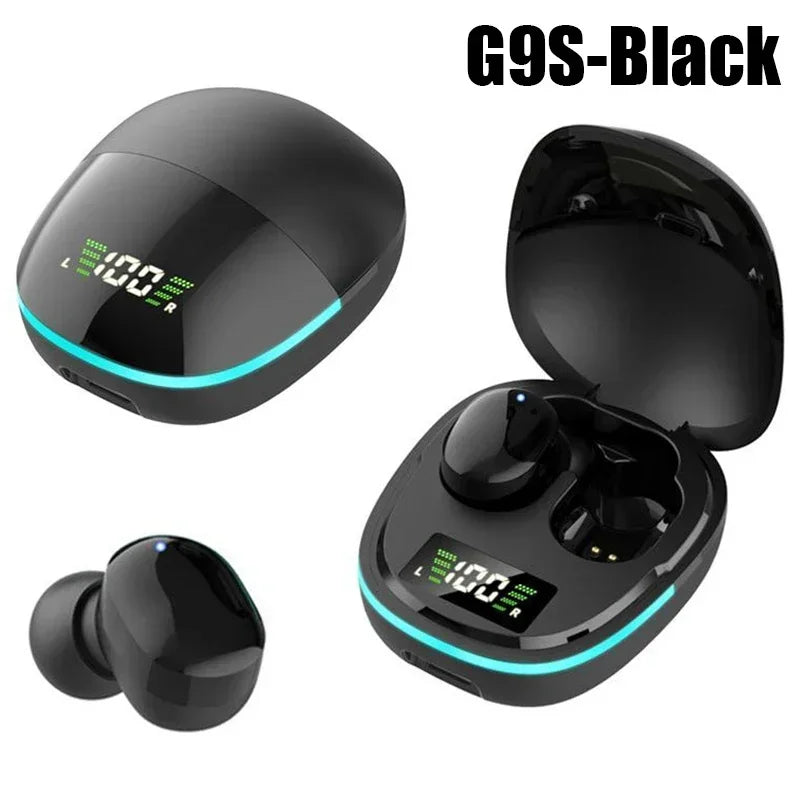 NEW TWS G9S Fone Bluetooth Headphones with Mic LED Display Earbuds Wireless Bluetooth Headset Noise Cancelling Earphones