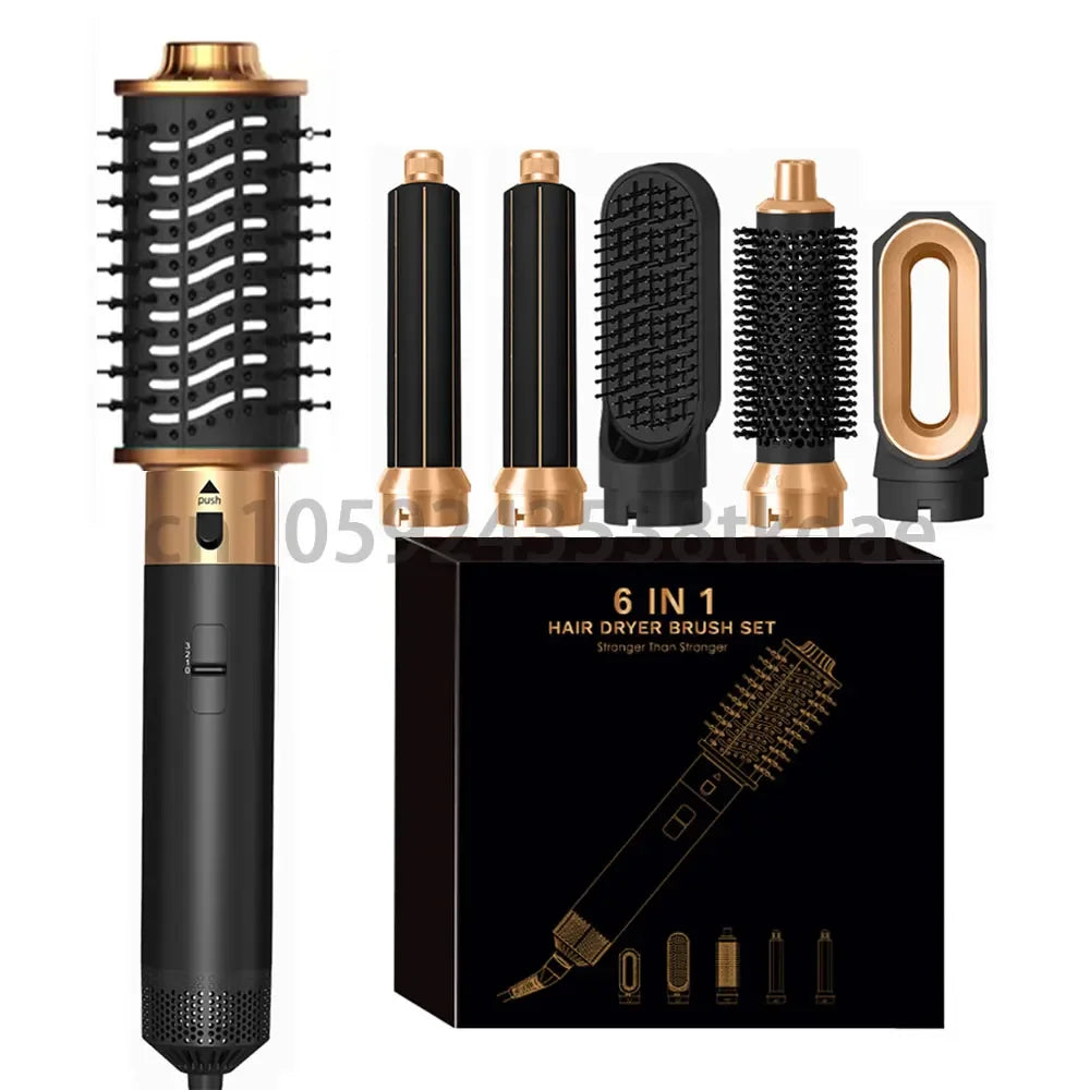 6 in 1 Hair Dryer Brush Hot Comb Set Professional Curling Iron Hair Straightener Styling Tool For Dyson Airwrap Hair Dryer