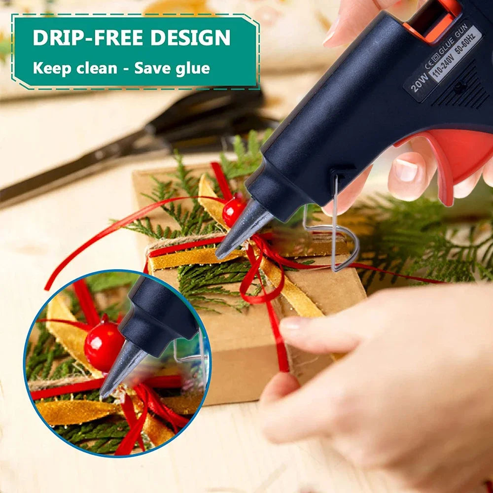 Hot Sell DIZAINLIFE 20W EU Hot Melt Glue Gun 7mm Glue Sticks DIY Mini Electric Heat Temperature Repair Tool Industrial Thermo