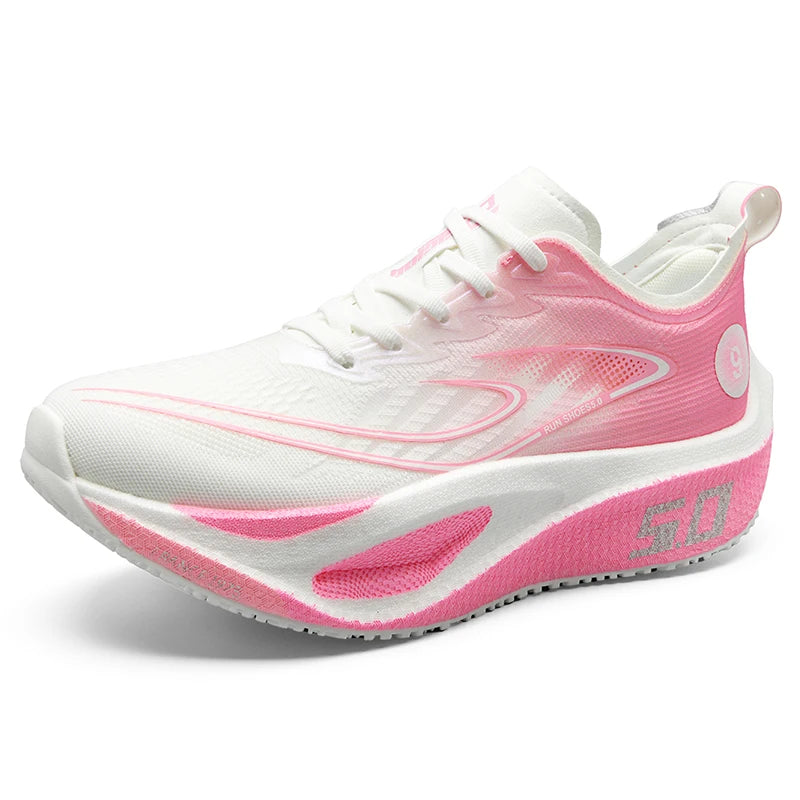 New Full-Length Carbon Plate Running Shoes for Men in Summer Mesh Breathable Professional Sports Shoes for Wiping with Sound and Really Explosive Running Shoes