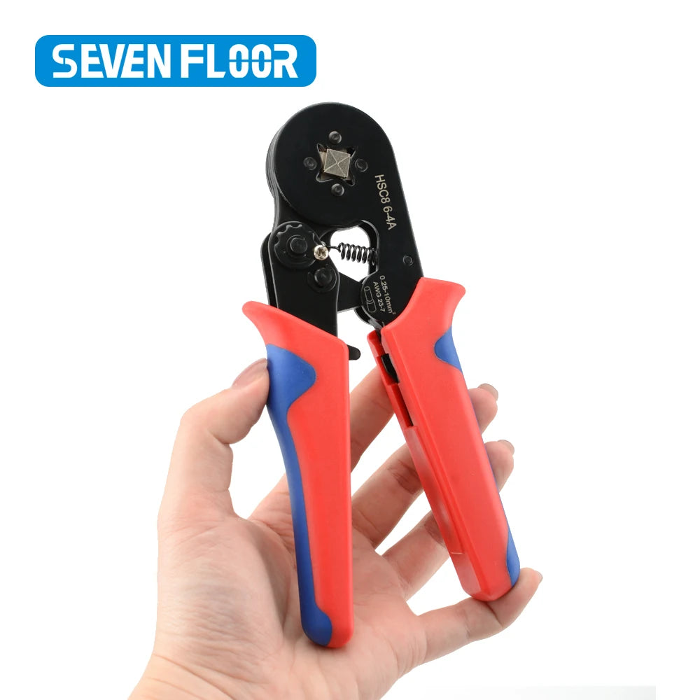 Household Electrical Kit With Box Ferrule Pliers Crimping Pliers HSC8 6-4A Tubular Terminal Crimper Wire Ferrule Crimper Tools
