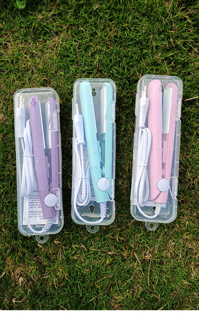 3-in-1 PTC Hair Straightener Styling Appliances Hot Combs Tools Heated Flat Iron Beard Styler Professional Brush Curling Iron