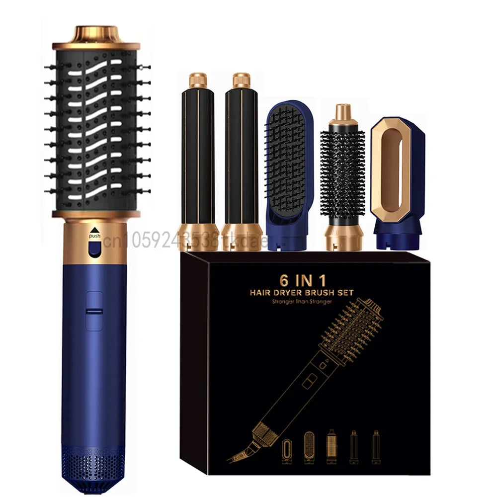 6 in 1 Hair Dryer Brush Hot Comb Set Professional Curling Iron Hair Straightener Styling Tool For Dyson Airwrap Hair Dryer