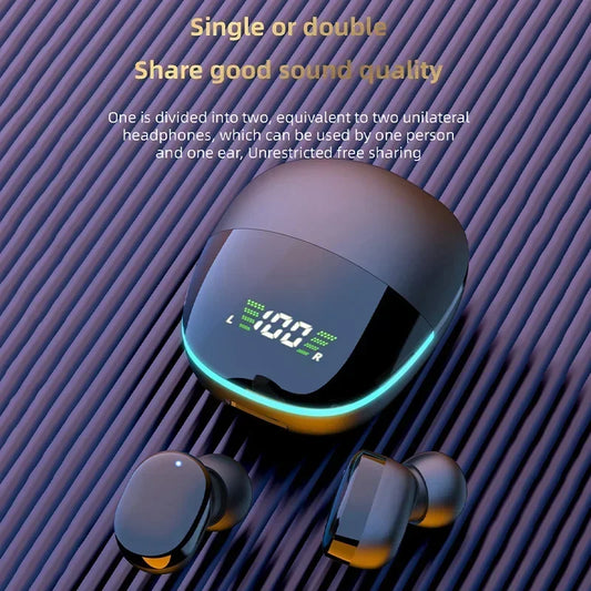 NEW TWS G9S Fone Bluetooth Headphones with Mic LED Display Earbuds Wireless Bluetooth Headset Noise Cancelling Earphones