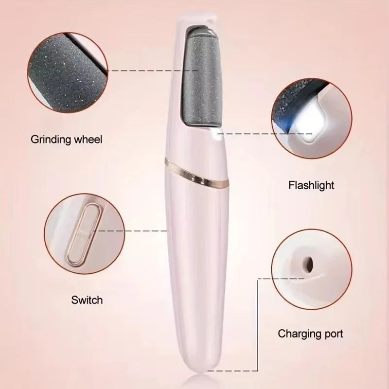 2025 New Electric Pedicure Grinder Electric Foot Callus Remover Rechargeable Dead Skin Remover Foot Hard Skin Removal Tool