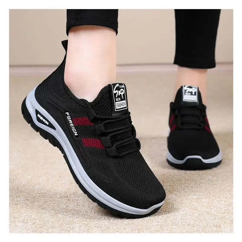 2025 Spring Fashion Women's Shoes High quality Anti slip and Wear resistant Sports Shoes Mesh Breathable Walking Shoes Designer