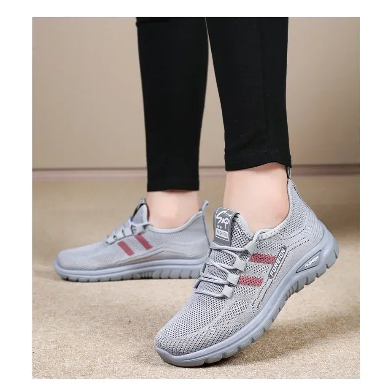 2025 Spring Fashion Women's Shoes High quality Anti slip and Wear resistant Sports Shoes Mesh Breathable Walking Shoes Designer